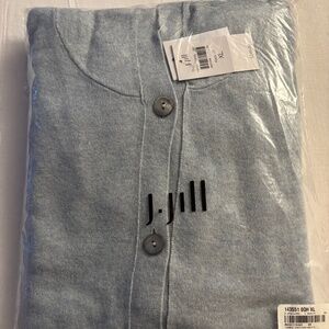 NWT J Jill Cashmere Hoodie Sweater Cardigan XL